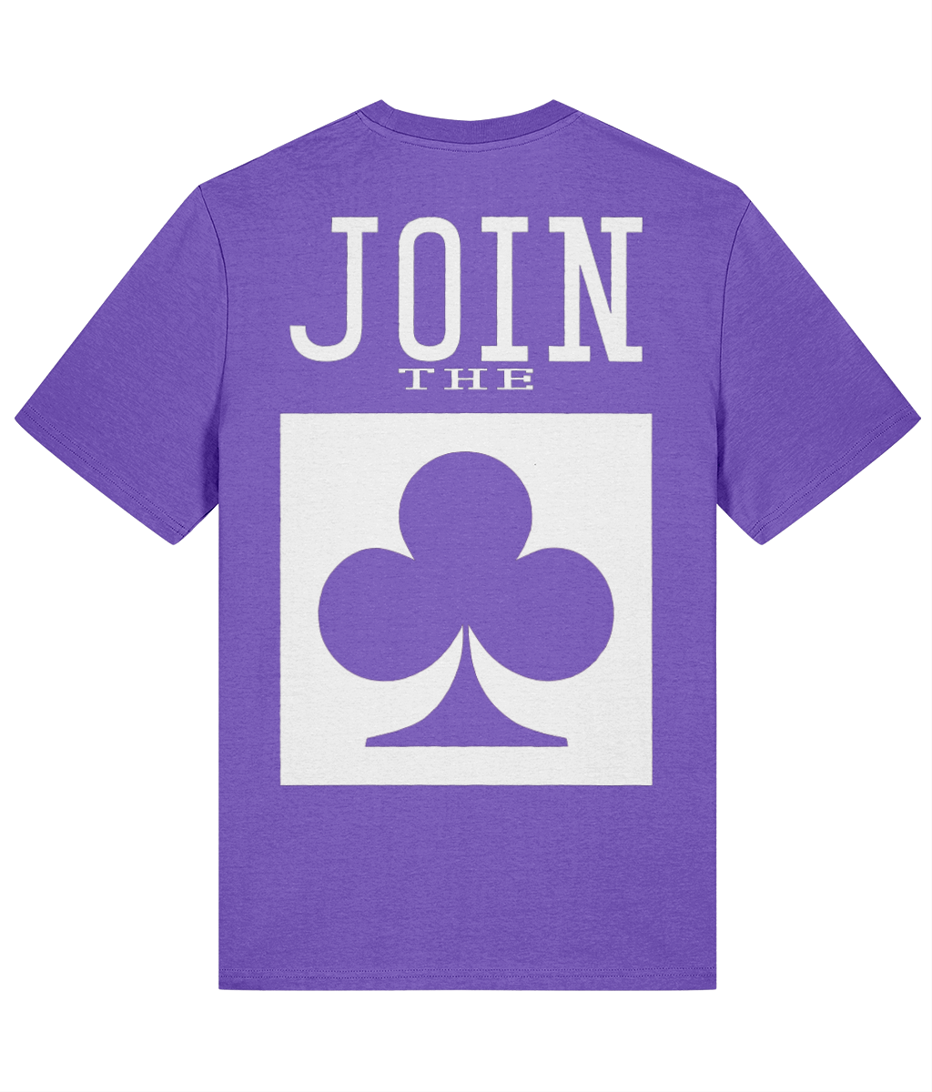 JOIN THE CLUB T-shirt — Purple Love back