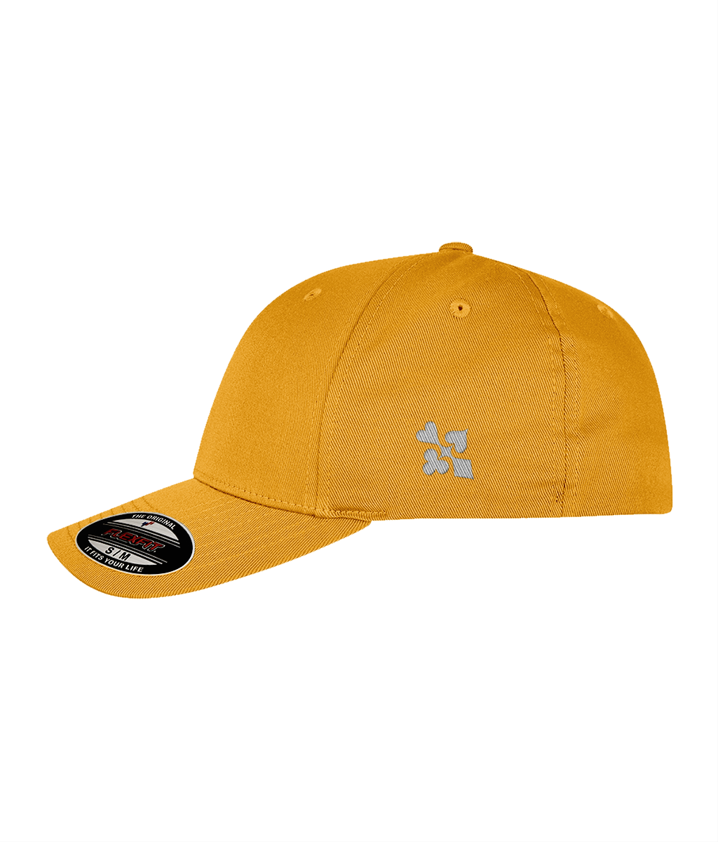TANKIN 3D Embroidered Fitted Cap — Yellow left side