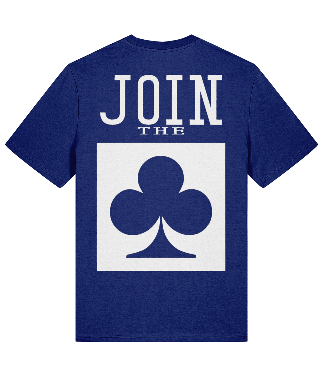 JOIN THE CLUB T-shirt — Worker Blue back