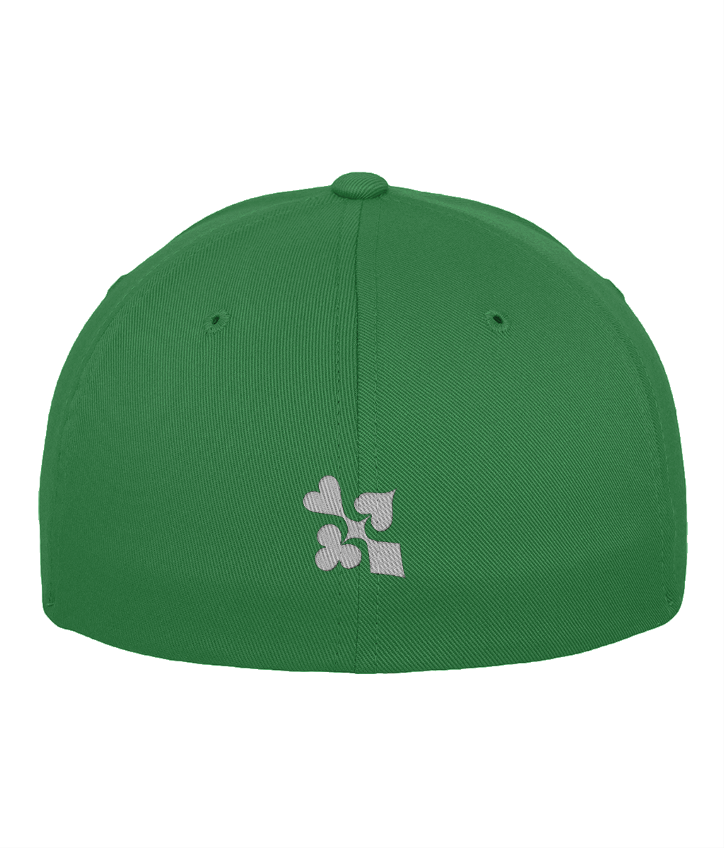 SHUT UP AND DEAL cap — Pepper Green back