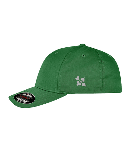 TANKIN 3D Embroidered Fitted Cap — Green left side